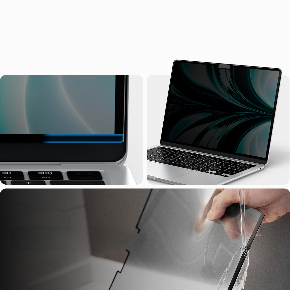 Folia prywatyzująca Spigen SafeView Privacy Filter do MacBook Air 13.6" M5 / M4 / M3 / M2
